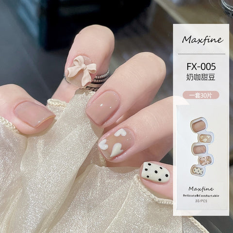 MAXFINE 果冻胶可拆卸穿戴甲 30片装 3款可选 - Milkbuy秒麦网