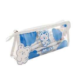 提拉多TELADO 奶油兔透明笔袋 小号 2款可选 - Milkbuy秒麦网