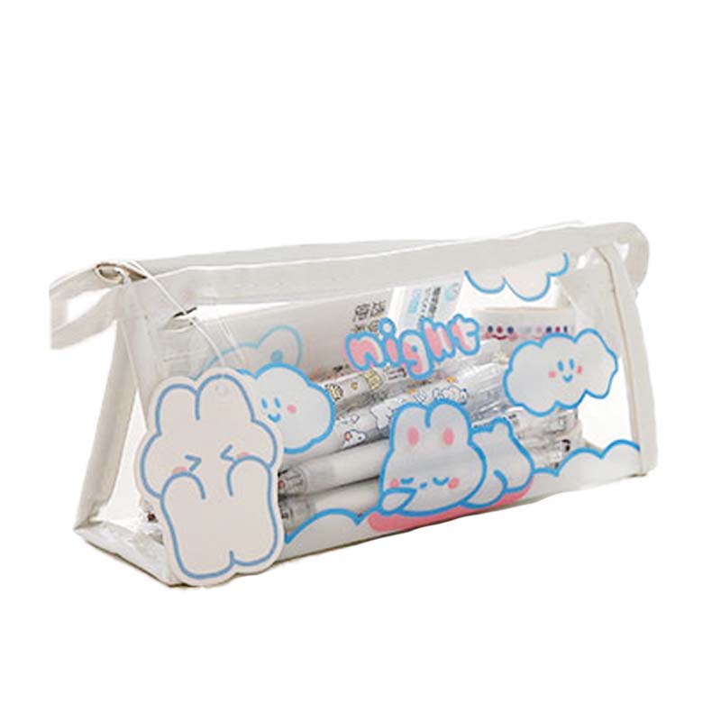 提拉多TELADO 奶油兔透明笔袋 小号 2款可选 - Milkbuy秒麦网